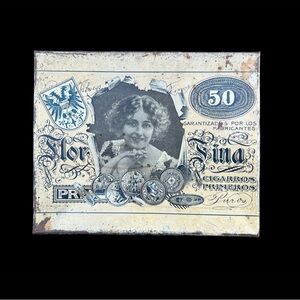 Antique Edwardian Glorioso Cigar Tin Box